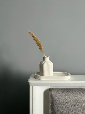 Set Decorativo: Bandeja Ovalada + Florero